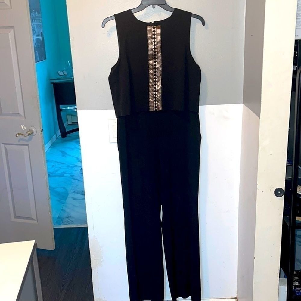 Black business jumpsuit size 12 great condition